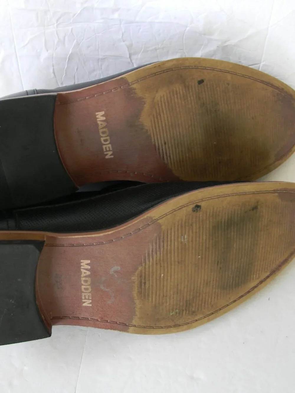 Steve Madden Men's Oxford Shoes LACE-UP PERFORATED DETAIL  BLACK  Size 13